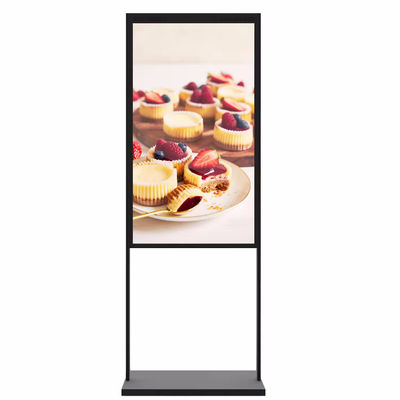 Écran publicitaire 4K pour vitrine avec luminosité de 2000-3000 nits, angle de vision large de 178° et connectivité WiFi