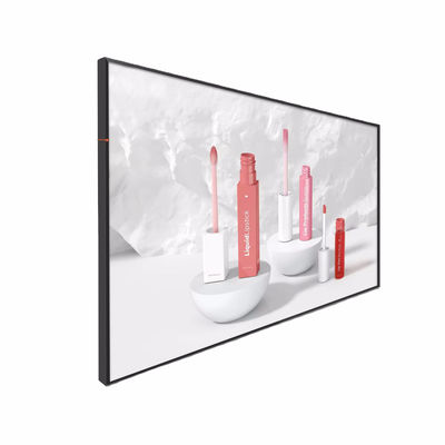 Affichage publicitaire à haute luminosité avec un rapport de contraste de 5000:1 et un angle de vision de 178° pour l'affichage numérique des vitrines de magasins dans une large plage de températures (-20°C~65°C)