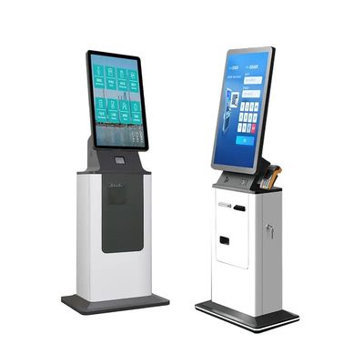 Vérifiez dans le kiosque en libre-service personnalisable avec distributeur de cartes tournable
