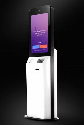 Kiosque à écran tactile personnalisable avec options de paiement multiples en tailles de 22 pouces / 27 pouces / 32 pouces