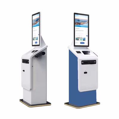 Kiosque de libre-service interactif avec carte de crédit et reconnaissance faciale de paiement mobile