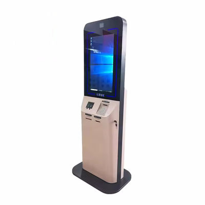 Kiosque d'auto-contrôle avec conception personnalisée et identification d'empreintes digitales et imprimante