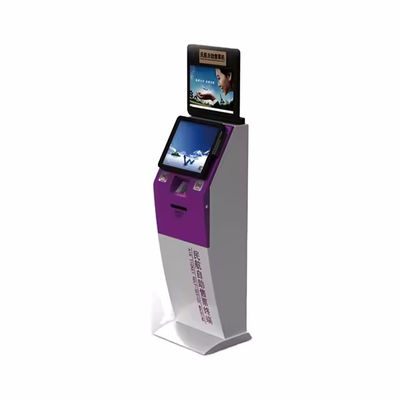 Borne de commande libre-service avec double paiement et image de marque personnalisable, écran tactile LCD 17/19 pouces pour hôtels et cinémas