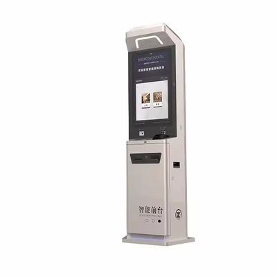 Kiosque autonome intelligent avec écran tactile, récepteur d'argent et scanner de codes à barres