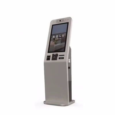 Borne de paiement en libre-service à écran tactile avec système intégré d'émission de cartes de désordre, accepteur de billets et interface multilingue