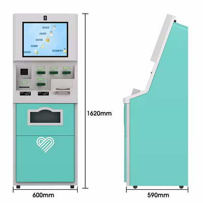 Kiosque d'auto-commande polyvalent avec reconnaissance vocale en option Scanner 1D/2D intégré et lecteur de carte IC sans contact