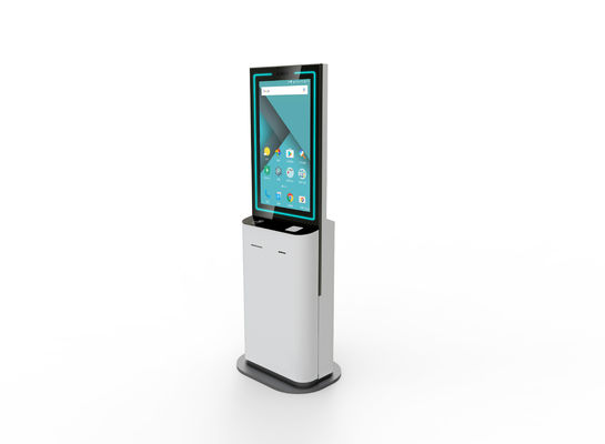 Borne de commande en libre-service avec écran LCD de 22 pouces, reconnaissance faciale et scanner 1D/2D intégré pour restaurants