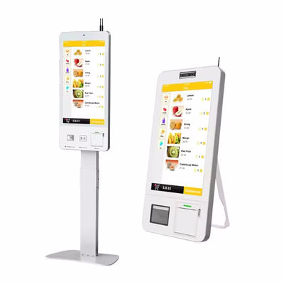Accepteur de trésorerie Monté sur le mur et sur la table Kiosque de commande avec système de point de vente