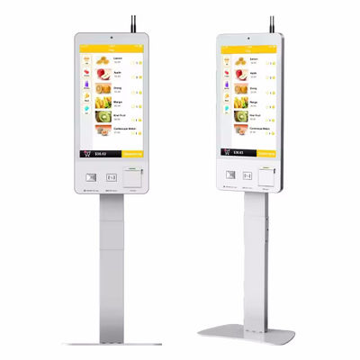 Système de point de vente en libre-service à écran tactile avec reconnaissance faciale, lumières LED et écran de 21,5/24/27 pouces