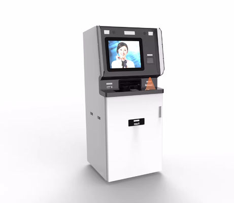 Kiosque de vérification personnalisé avec distributeur de cartes de caméra de reconnaissance faciale et lumières LED
