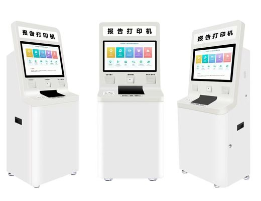 Kiosque de libre-service avec logiciel personnalisable et écran tactile métallique