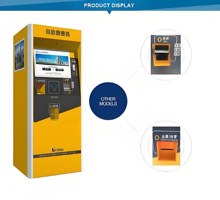 Borne de stationnement libre-service tactile 15 pouces avec faible maintenance et compatibilité pour divers systèmes d'exploitation