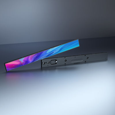 Écran publicitaire LCD avec une luminosité de 350cd/m2, une alimentation de 110-240V et un écran étiré pour la signalisation numérique commerciale