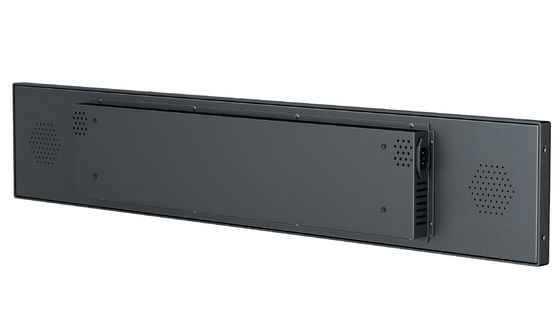 Borne numérique avec écran tactile étirable de 35,5 pouces, résolution 3840x1080 et système Android 10