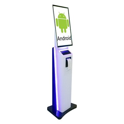 23.8/32 pouces Kiosque de commande automatique avec reconnaissance faciale et boîtier métallique Kiosque à écran tactile