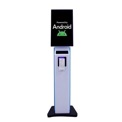 23.8/32 pouces Kiosque de commande automatique avec reconnaissance faciale et boîtier métallique Kiosque à écran tactile