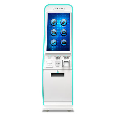 Borne de paiement en libre-service avec écran tactile de 21,5/32 pouces, système d'exploitation Android/Windows et connectivité WiFi/Ethernet/Bluetooth/3G/4G
