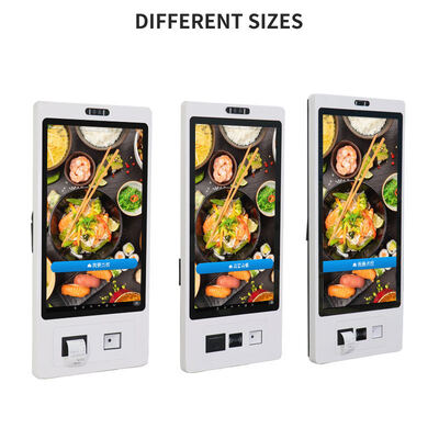 Borne de commande tactile capacitive Touchwo 10 points avec résolution 1920x1080 et fixation murale pour la commande et le paiement en libre-service