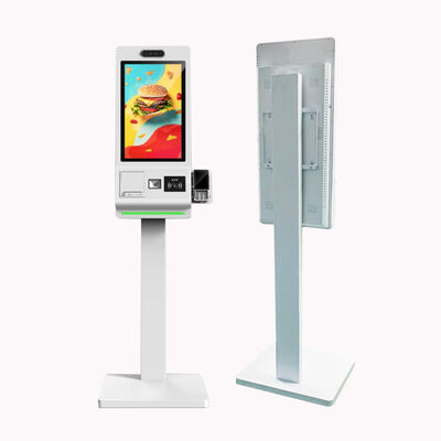 Borne de commande sur pied 21,5/23,8/32 pouces avec SDK Android/Windows OS, borne de paiement à écran tactile pour supermarché