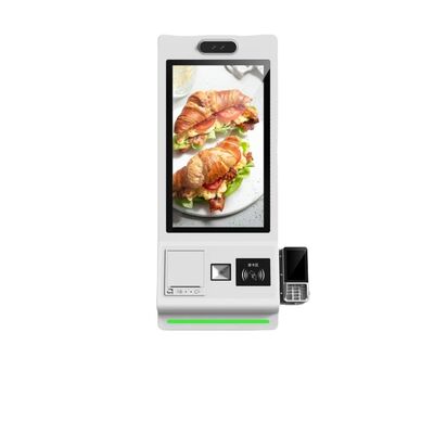 Borne de commande sur pied 21,5/23,8/32 pouces avec SDK Android/Windows OS, borne de paiement à écran tactile pour supermarché
