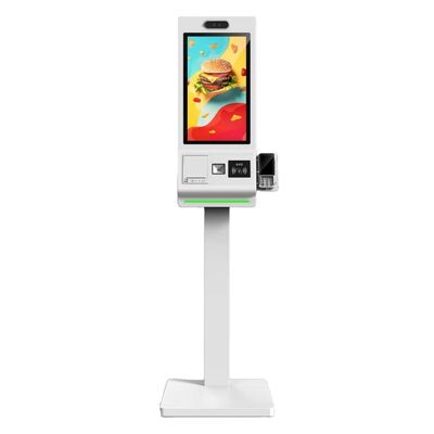 Borne de commande sur pied 21,5/23,8/32 pouces avec SDK Android/Windows OS, borne de paiement à écran tactile pour supermarché