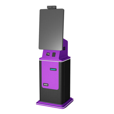 Kiosque de paiement en libre-service avec imprimante tactile Wi-Fi et finition en poudre RAL pour terminal d'accès public
