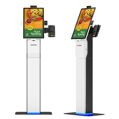 Borne de commande rapide avec écran tactile capacitif 10 points, résolution 1920x1080 et reconnaissance faciale pour restaurants