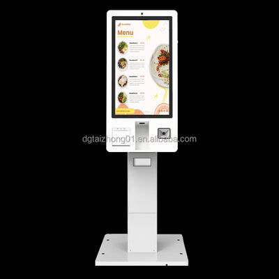 Kiosque à écran tactile debout au sol avec résolution 2K/4K et durée de vie de 60 000 heures pour les applications en libre-service