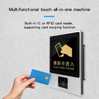 Borne libre-service murale de 12,1 pouces avec écran tactile capacitif 10 points pour usage intérieur