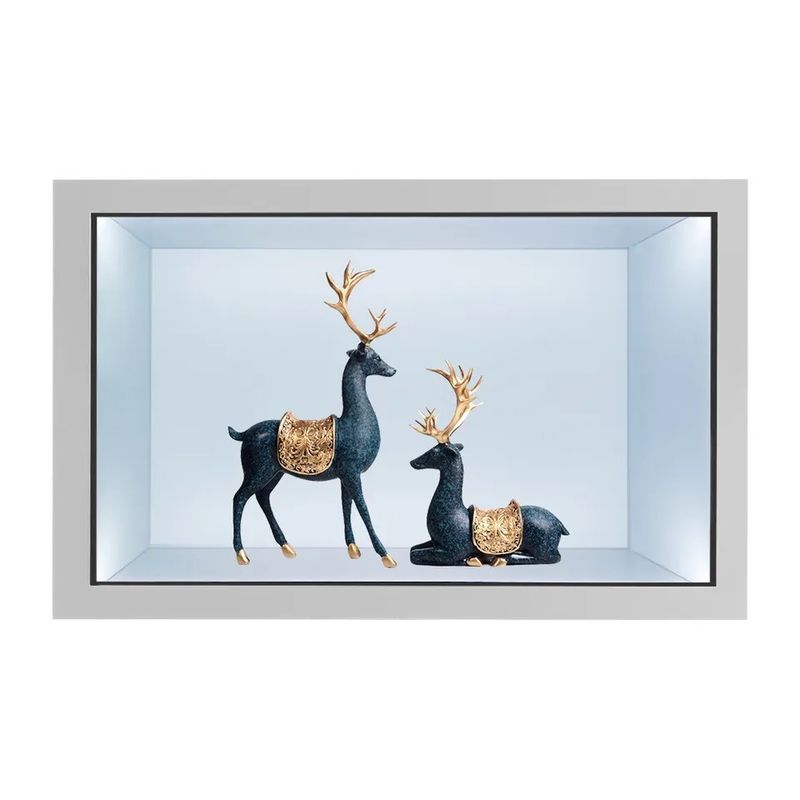 Vitrine d'affichage LCD transparente de 21,5 pouces avec écran tactile capacitif et luminosité de 2000 nits