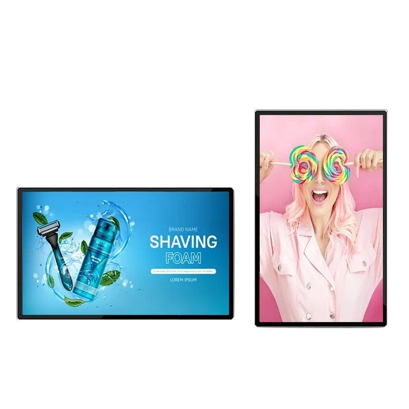 Écran publicitaire LCD mural de 50 pouces avec résolution 4K et bordure ultra-fine pour l'affichage dynamique