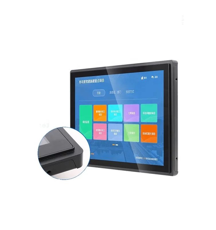 Moniteur tactile capacitif étanche IP65 de 27 pouces avec résolution 1920 x 1080
