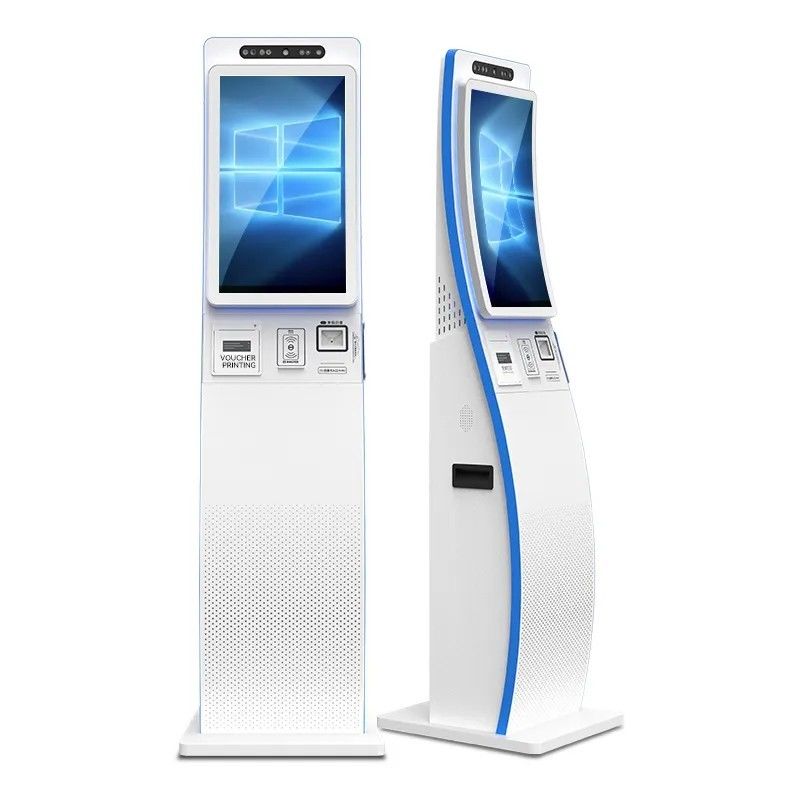 Écran tactile à surface courbe ODM Kiosque de libre-service de 23,6 pouces avec scanner de code QR