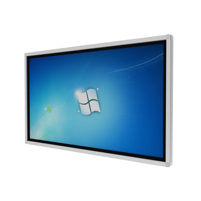 Kiosque numérique à écran tactile de 55 pouces avec écran tactile infrarouge et système d'exploitation Windows tout en un ordinateur