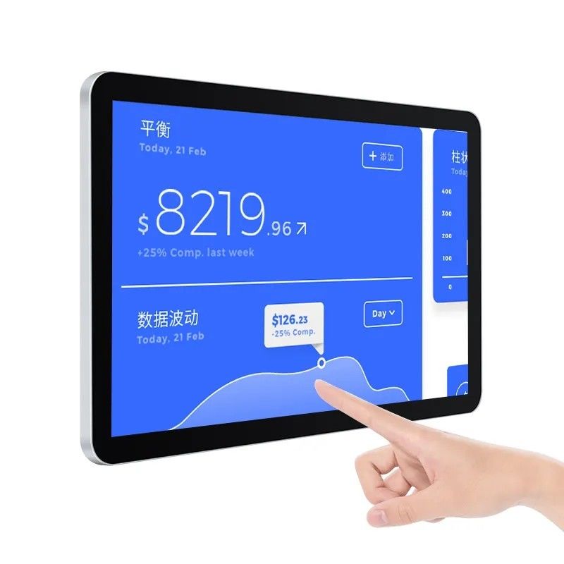 Écran moniteur tactile capacitif de 15,6 pouces avec résolution 1920x1080 et multi-touch pour affichage industriel