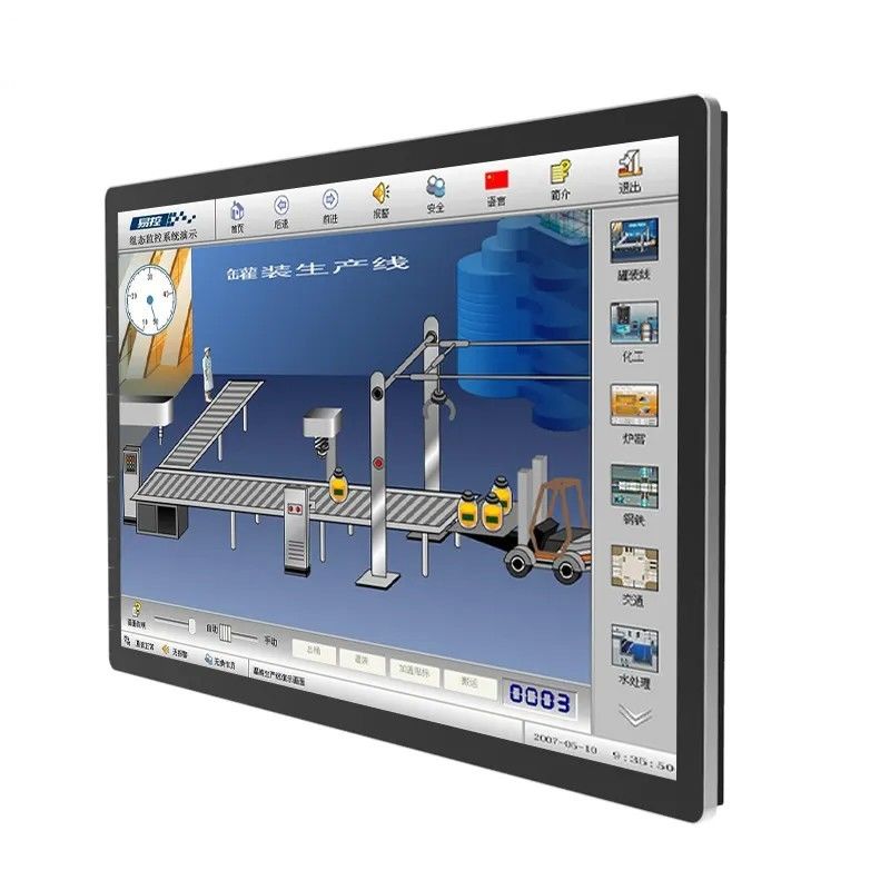Moniteur d'écran tactile infrarouge monté sur le mur de 50 pouces PC Port HDMI ultra étroit