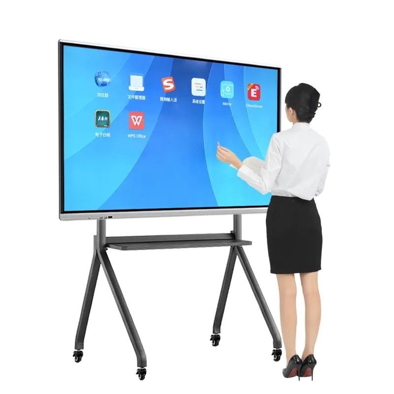 Écran plat interactif de 86 pouces avec haut-parleur intégré et tableau blanc interactif numérique avec une résolution de 1920x1080