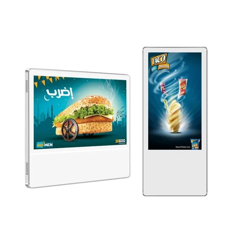 Affichage publicitaire d'ascenseur de 24 pouces avec Android 4G et résolution 1920 x 1080 pour l'affichage numérique de l'ascenseur