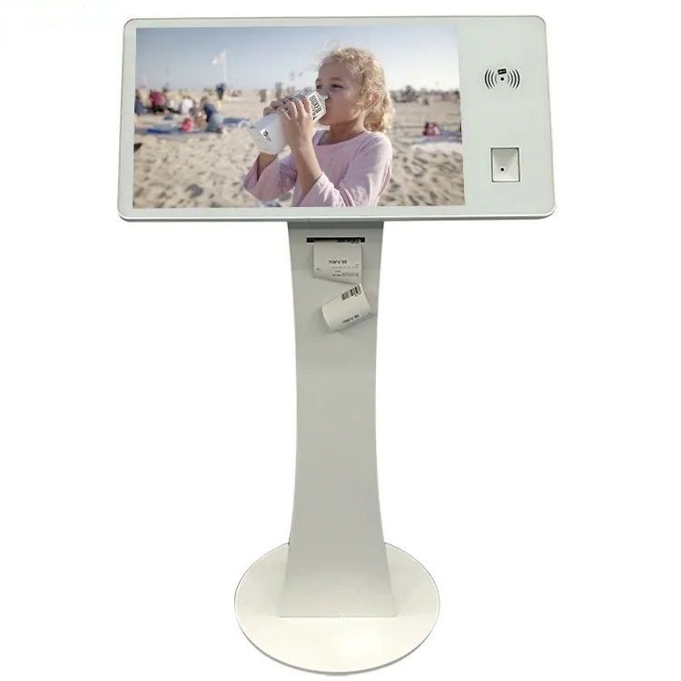 Kiosque de libre-service avec écran tactile capacitif de 22 pouces avec scanner de code QR et options personnalisables
