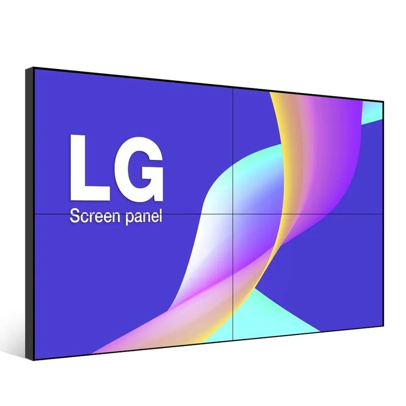 Mur vidéo LCD de 75 pouces avec haute luminosité et grand angle de vision pour l'affichage dynamique