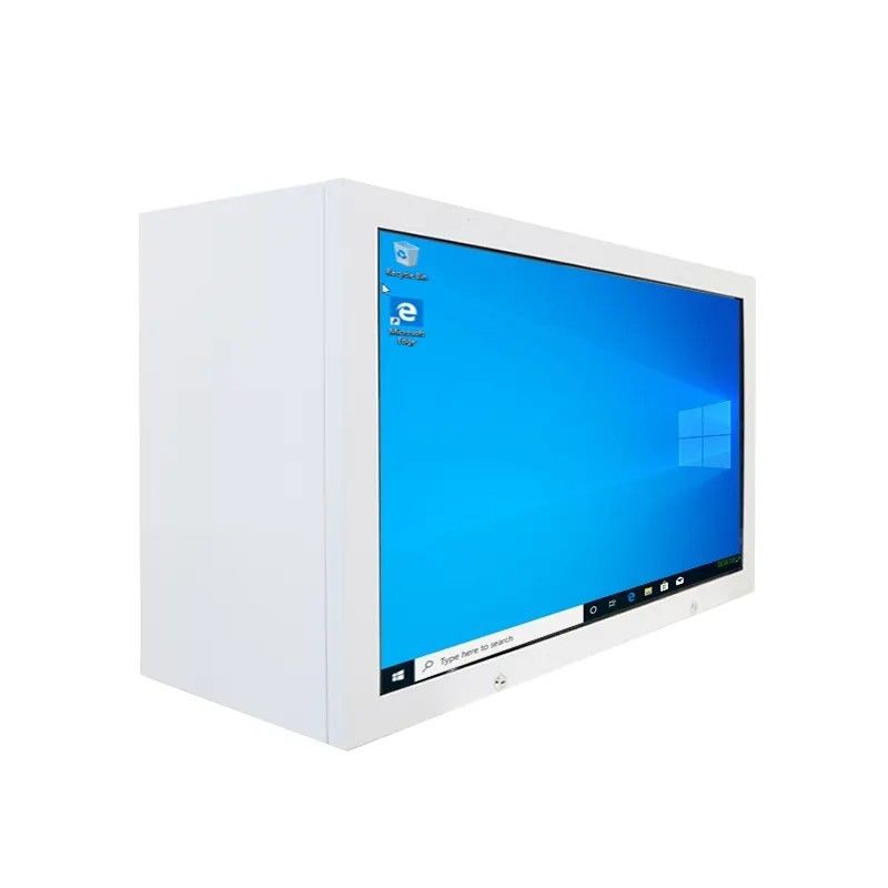 Vitrine LCD transparente haute transparence de 50 pouces avec boîte d'affichage à écran tactile système Android