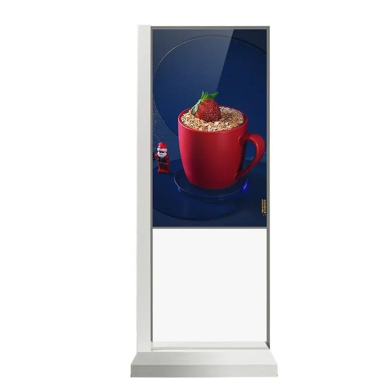 Moniteur tactile transparent de 55 pouces avec lecteur vidéo Android et technologie tactile infrarouge 10