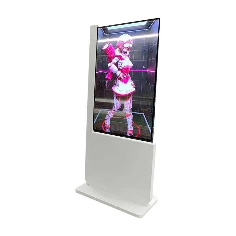 Vitrine LCD transparente de 55 pouces avec résolution 1920 x 1080 et écran OLED au sol