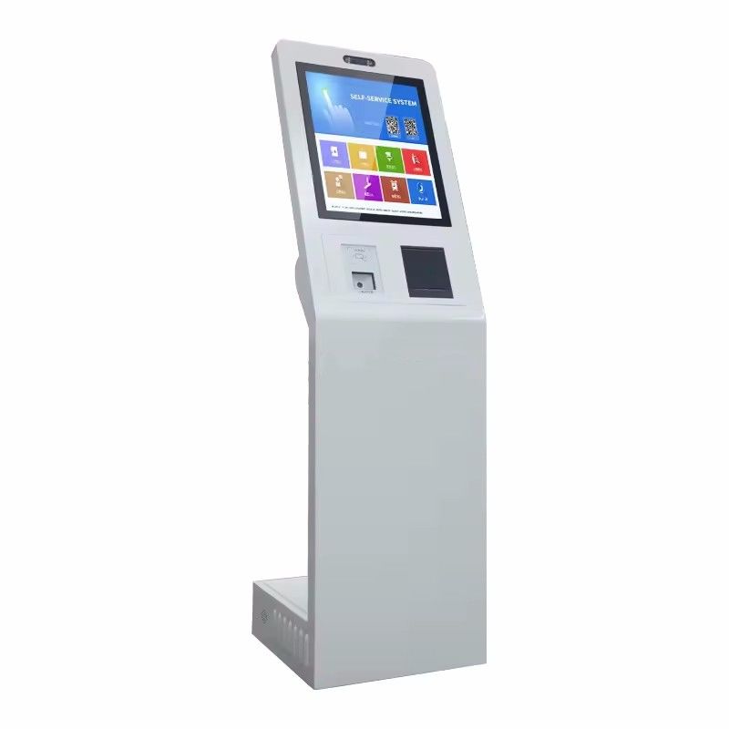 21,5 pouces Kiosque libre-service personnalisable à faible entretien avec écran tactile et système interactif