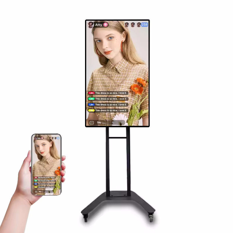 Écran publicitaire LCD à contraste élevé avec angle de vision de 178° et alimentation 110-240V pour signalisation numérique commerciale