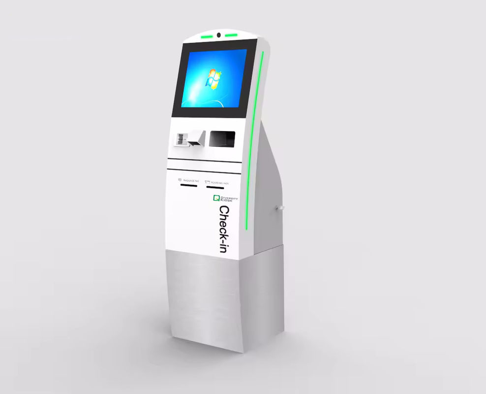 Système de point de vente en libre-service avec scanner de code-barres et paiement par téléphone