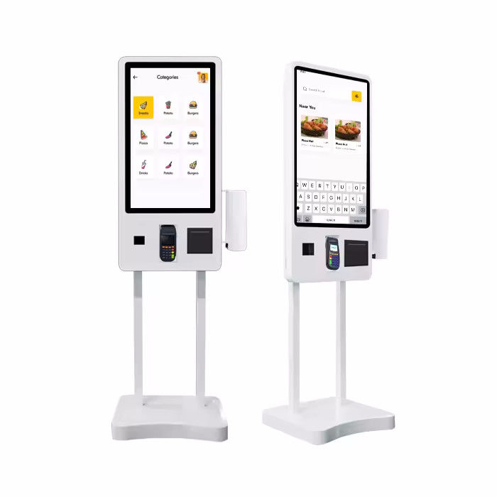 Borne de commande sécurisée avec pixels de 0,63 mm et angle de vision de 178° pour des transactions sécurisées