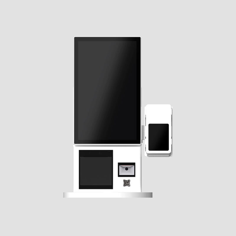 Borne de commande en libre-service compacte et légère avec paiement NFC et écran rotatif à 180° pour une utilisation polyvalente