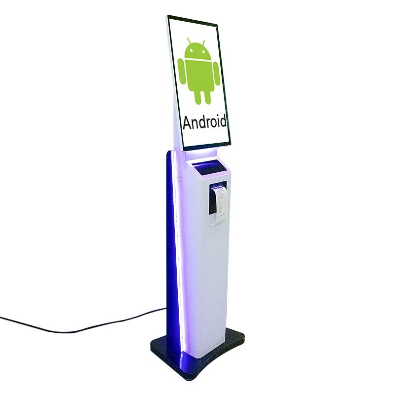 23.8/32 pouces Kiosque de commande automatique avec reconnaissance faciale et boîtier métallique Kiosque à écran tactile