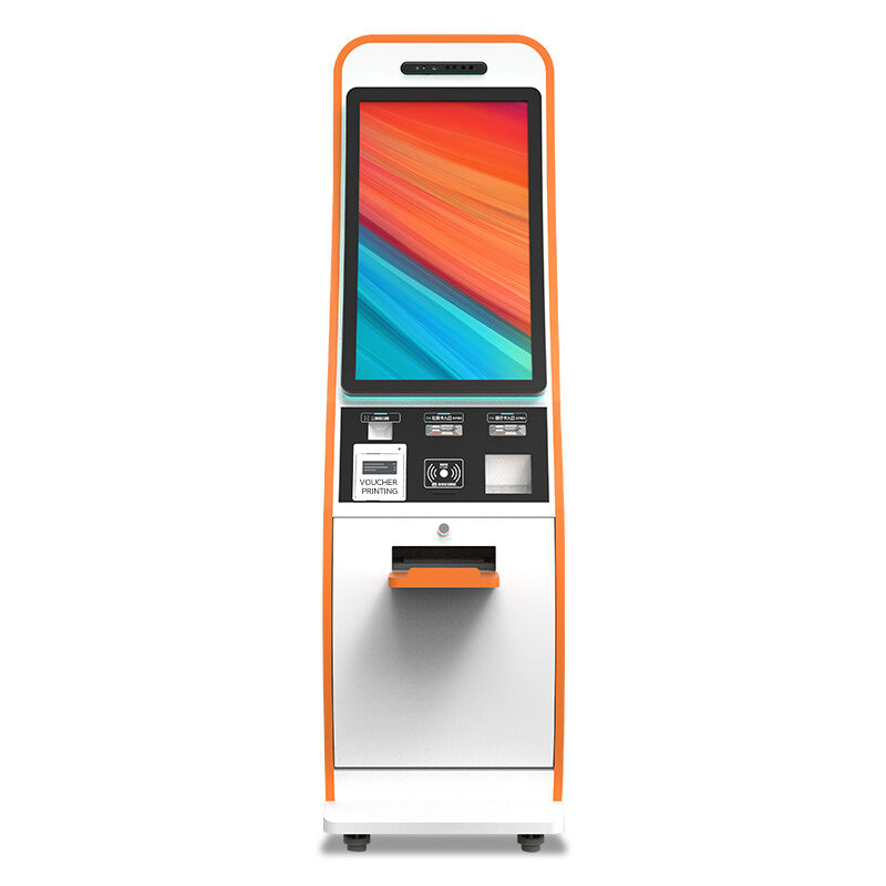 Borne de paiement en libre-service avec écran tactile de 21,5/32 pouces, système d'exploitation Android/Windows et connectivité WiFi/Ethernet/Bluetooth/3G/4G